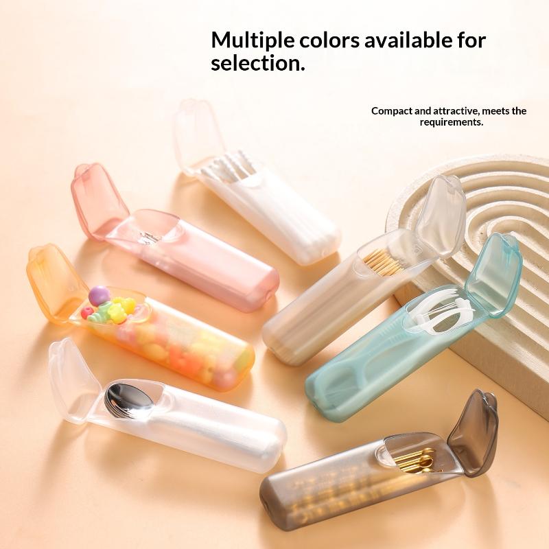 5Pcs/Set Mini Toothpick Storage Boxes Toothpick Holder With Lid Home Kitchen Restaurant Portable Small Toothpick Case