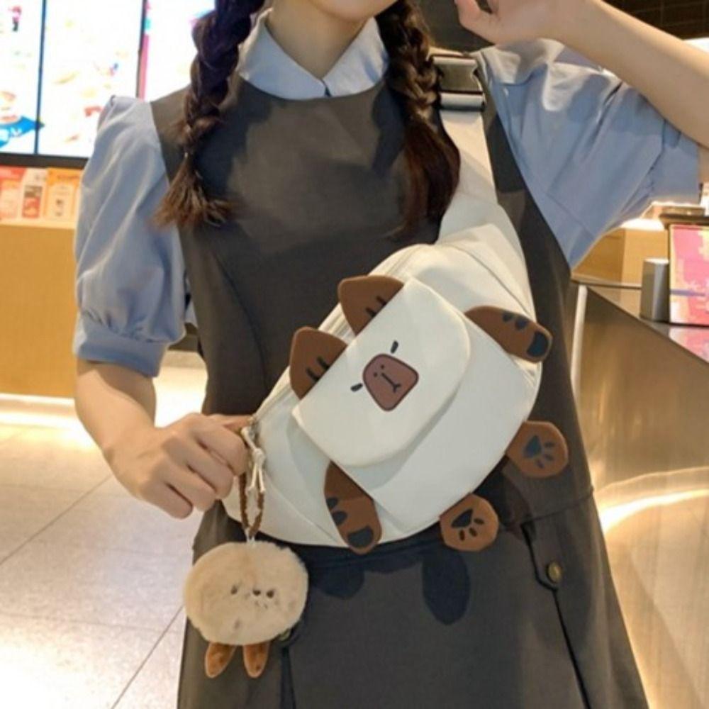 

PU Leather Kapibara Fanny Pack Sling Bag Capibara Waist Packs Capybara Chest Bag Cycling Bag