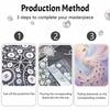 DIY Pearl Bead Art Canvas Peacock Pattern Frameless Creative Craft Painting Kit for Relaxing Home Wall Decoration