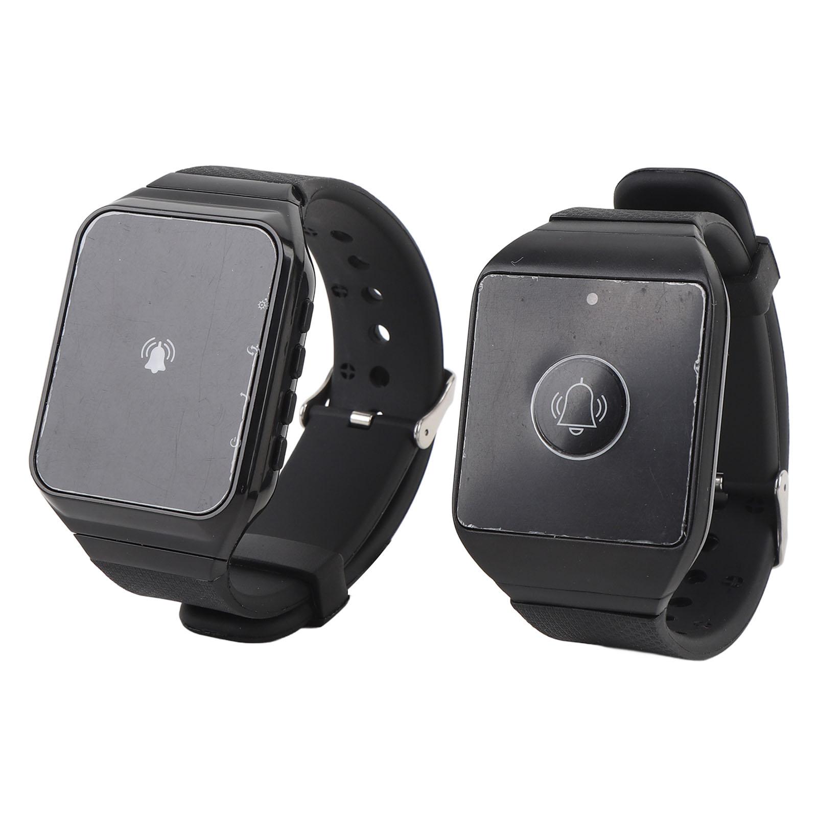 Беспроводная система вызова с 1 часовым приемником 1 часовой кнопкой Водонепроницаемая Портативная Беспроводная Пейджинговая Система Вызова для