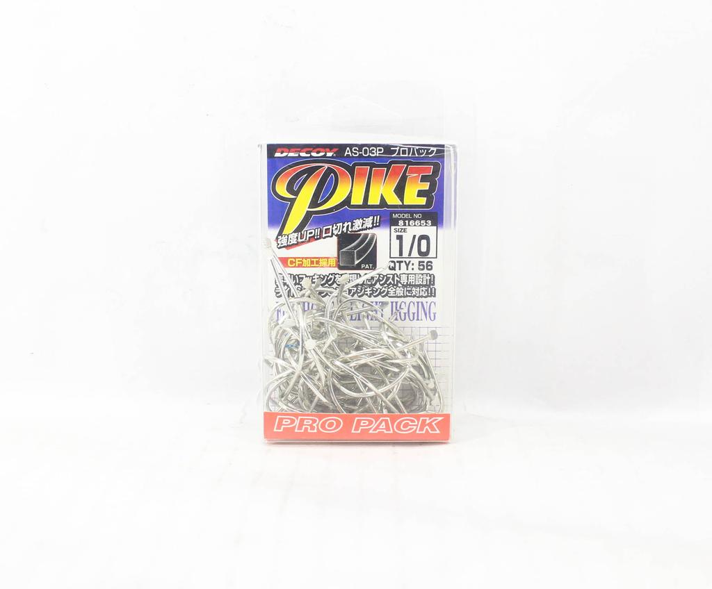 Decoy AS-03P Pro Pack Jigging Single Pike Størrelse 1/0 (6653)