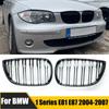 Paire de calandre avant de voiture pour BMW E81 E87 2004-2007 M SPORT, grilles de course pré-lifting, accessoires de calandre ABS automobile