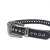 New Belt Y1k Fashion Belt Diamond Belt Punk Belt Belt Belt Female Hottie Waist Black Rhinestone Low Waist