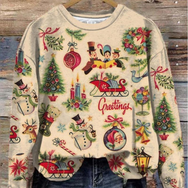 

Fall Wildflower Sweatshirt Women Casual Long Sleeve Printed Flowers Shirts Boho Cottagecore Floral Autumn Pullover S