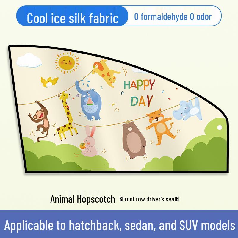 Car Privacy Blackout Sunshade Curtains for Rear Windows and Strollers