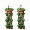 Wall-Mounted Strawberry Grow Bags, Hanging Planter Bags, Multi-Hole Strawberry Planting Bags for Balcony and Garden, Breathable, Water-Permeable