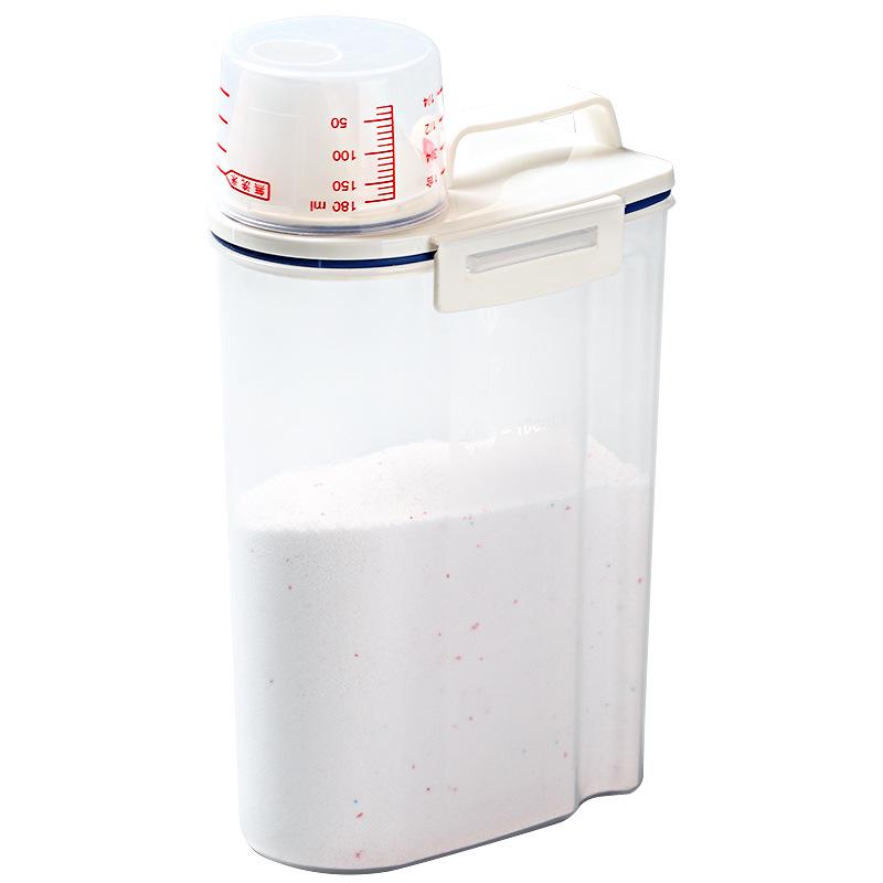 Transparent Japanese Rice Storage Bucket - Large Capacity, Insect-Proof, Double Buckle, Multi-Purpose for Grains & Cereals