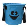 Halloween Candy Basket with LED Light Large Capacity Handle Design Pumpkin Shaped Candy Treat Bags Party Decoration