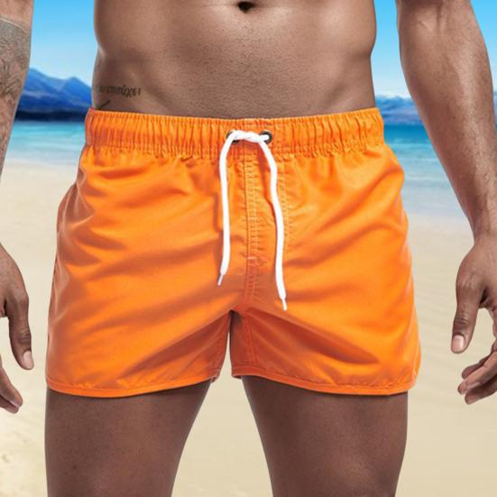 Shorts de Plage et de Surf d'Été Taille Basse Élastique Cordon de Serrage Respirant Bords Irréguliers sur les Côtés Maillot de Bain Homme