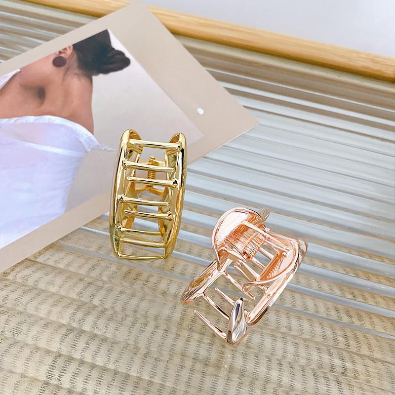 Stunning Shiny Geometric Alloy Hair Clip Perfect For Half Up Styles And Updos