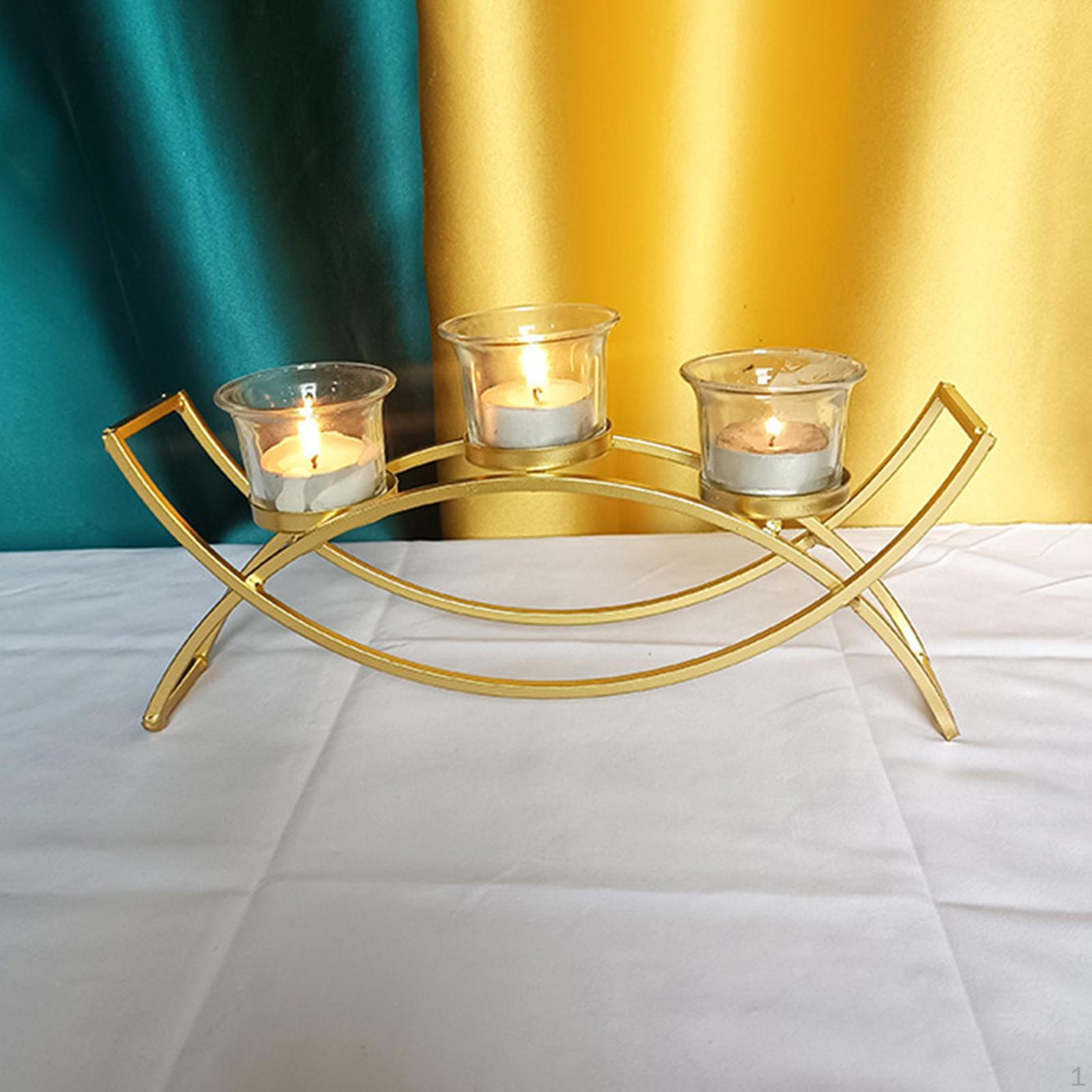 

Wrought Holder Stand Decorations Ornaments Table Centerpiece for Wedding light Dining Parties золотой