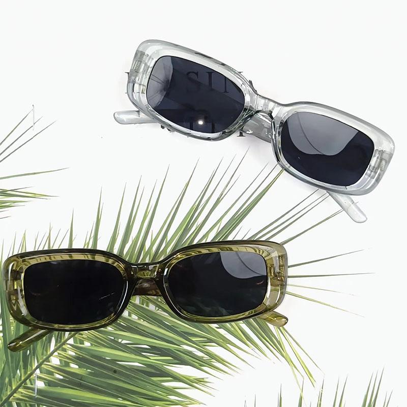 Small Frame Rectangle Sunglasses Women Designer Simplicity Sun Glasses UV400 Outdoor Leisure Eyewear Gafas De Sol