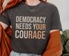Anti Fascism Pro Democracy T-shirt, Unisex Comfort Colors Political Tee, No Kings In America, Gift for Progressive Activist, Protest Shirt