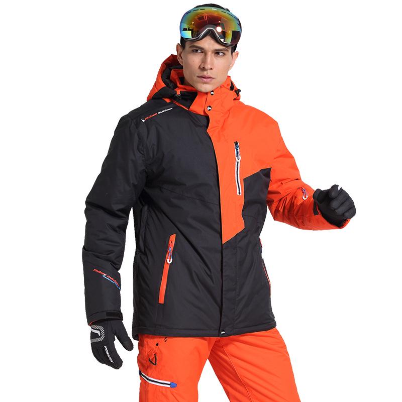 

Мужская и женская лыжная куртка PHIBEE - Толстая, ветрозащитная, водонепроницаемая, стили для родителей и детей и для пар. XXL