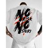 Men's Risk-Free Bold Print Casual Streetwear T-Shirt - Graphic Design