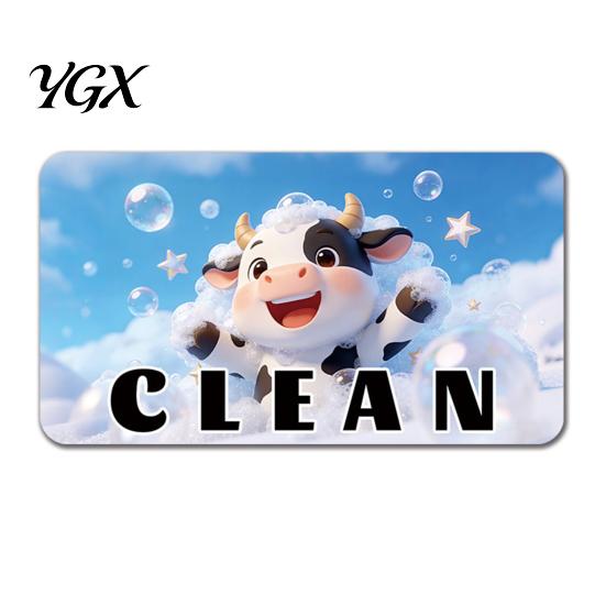 Clean Dirty Dishwasher Sign Cartoon Animal Magnet, Kitchen Magnet Magnetic Indicator, Double-sided Dish Washing Machine Decoration