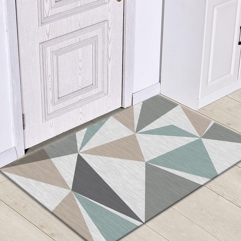 Nordic Light Luxury Non-Slip Entrance Mats - Machine Washable, Dirt-Resistant Floor and Door Carpets for Home.