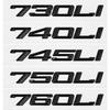 3D ABS 730Li 740Li 745Li 750Li 760Li Kufr Auta Písmena Logo Samolepky Znak Znak Samolepka Pro Řadu 7 G11 G12 E38 E65 E66 F01