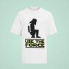 Herren T-Shirt Bio Baumwolle Spruch Star Wars Parodie Usw The Force Lustig
