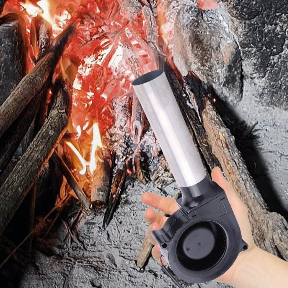 6000RPM Air Blower with Variable Speed Controller DC 12V Barbecue Fan BBQ Fan Air Blower for Picnic Grill Wood Stove Cooking