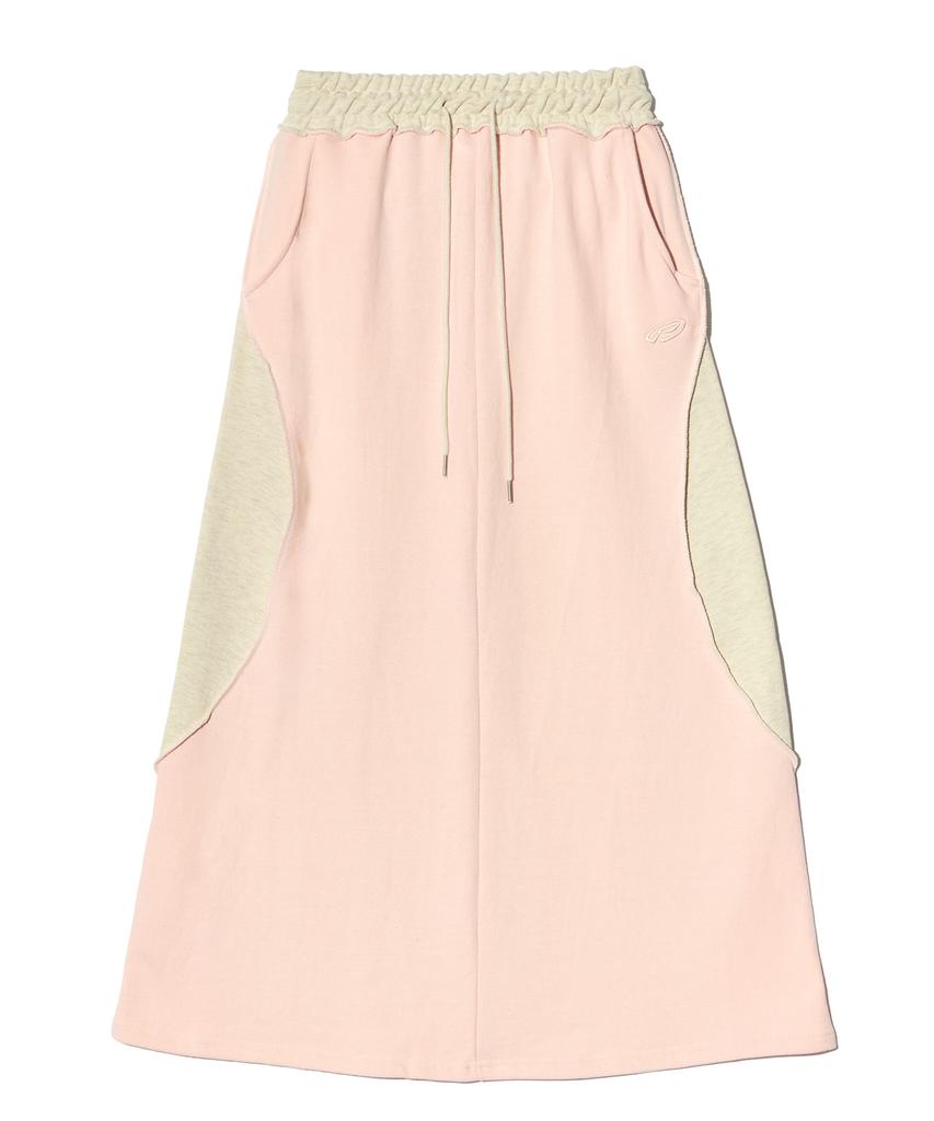 PEACE MAKER Ex Raw Maxi Skirt (Pink)