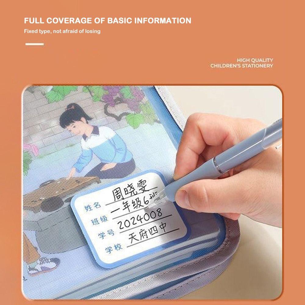 Hand-held Transparent Document Bag Double Handed Subject Classification Bag School Organization