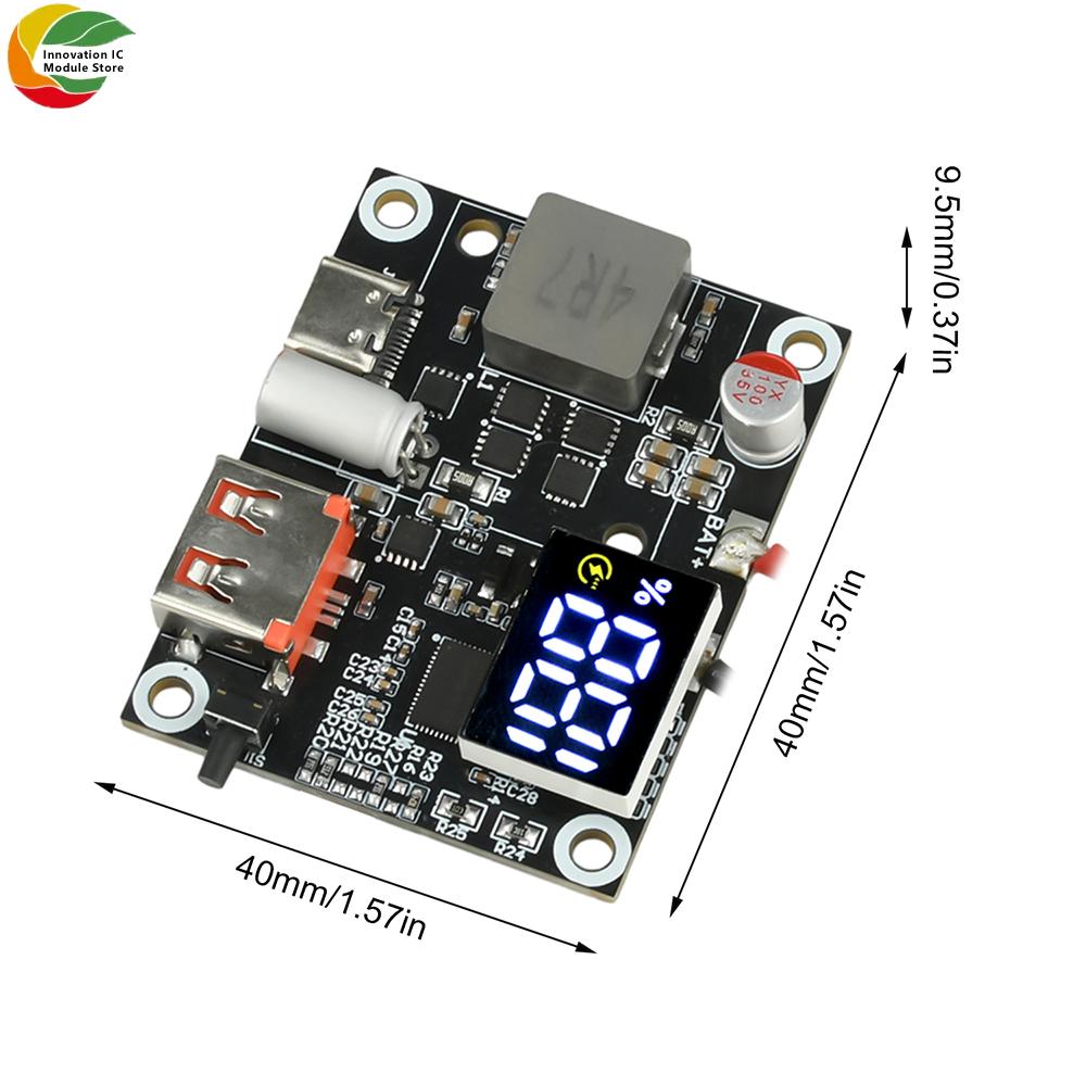 3S/4S/5S/6S 65W Power Bank Bidirectional Fast Charging Mobile Power Module Circuit Board Diy Motherboard Type C+Usb Interface