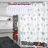 Simple air fresh leaves bathroom shower curtain shielding partition Shower curtain can be scrubbed light opaque