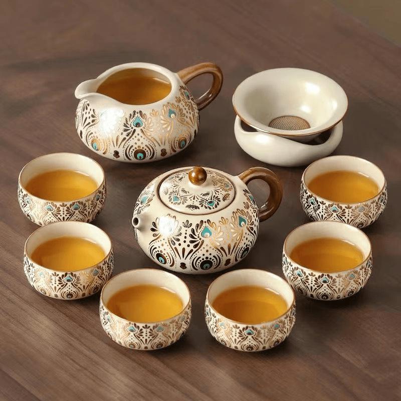 Dunhuang Phoenix Ru Ware Kung Fu Tea Set