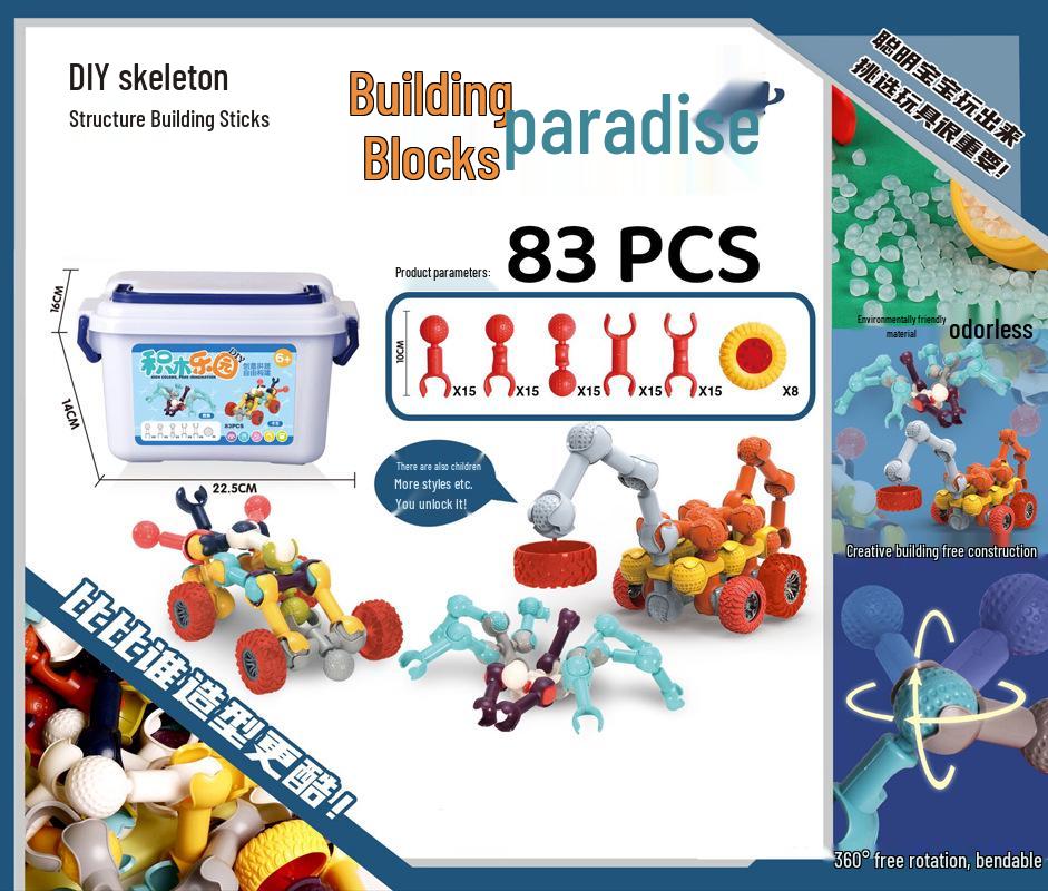 Multifunctional Children's Creative Building Blocks Toy Set
