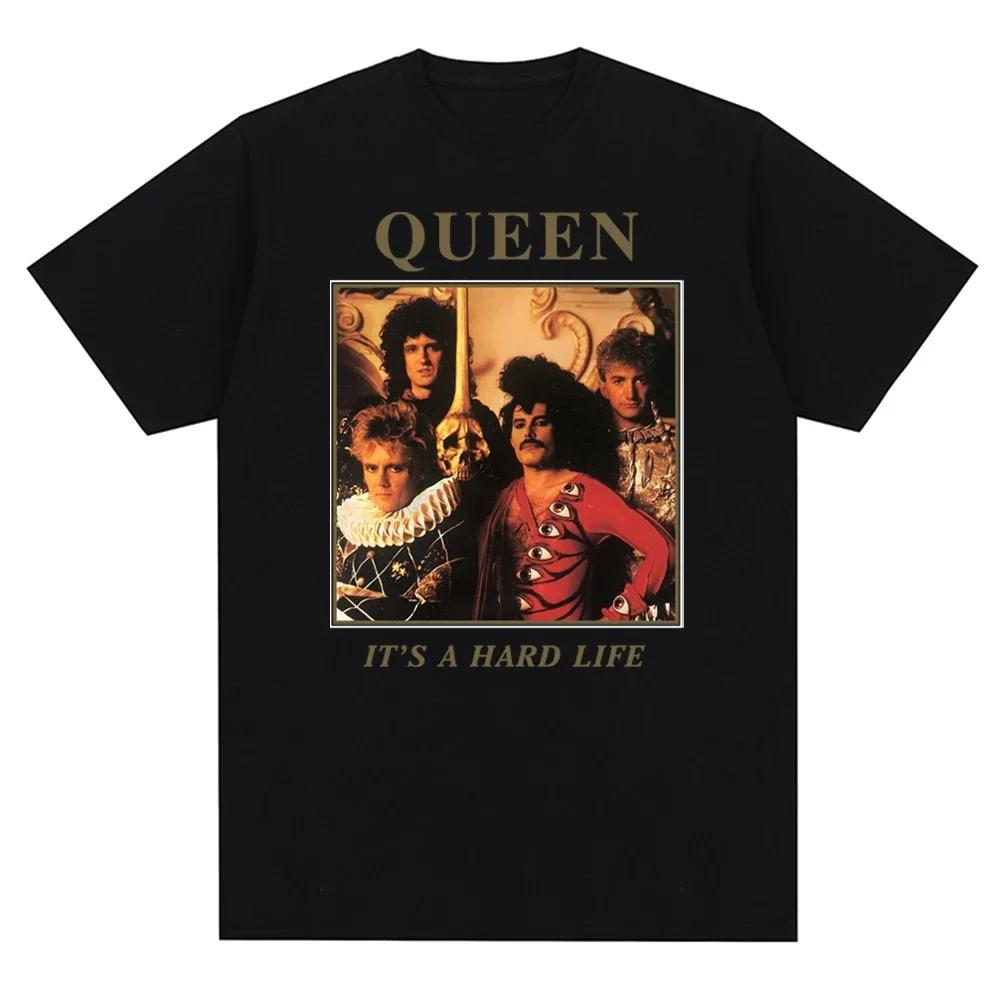 Streetwear Kleidung Vintage Queen Rock Musik Band Sommer T Shirts Fashion Unisex/Frauen Casual Kurzarm Tees 2024 Neue Unisex