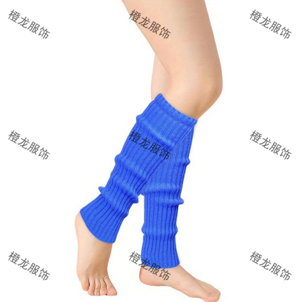 JK Women's Multi-color Wool Knit Leg Warmers - Versatile, Warm & Stylish Autumn/Winter Boot Covers