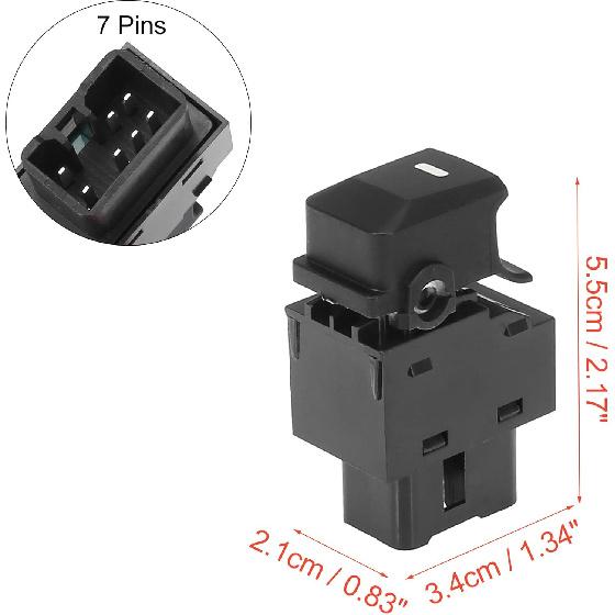 Unifizz Power Window Switch Passenger Right, Rear Left/Right Side Door Window Button 93580-3W000 Replacement for Kia Sportage 2011-2012 2015-2016