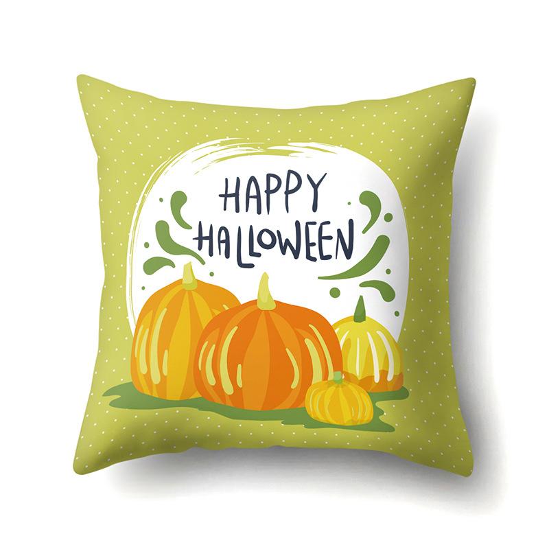 Halloween Pillowcase Car Waist Pillow Pumpkin Sofa Cushion Cover Office Home Living Room Pillowcase