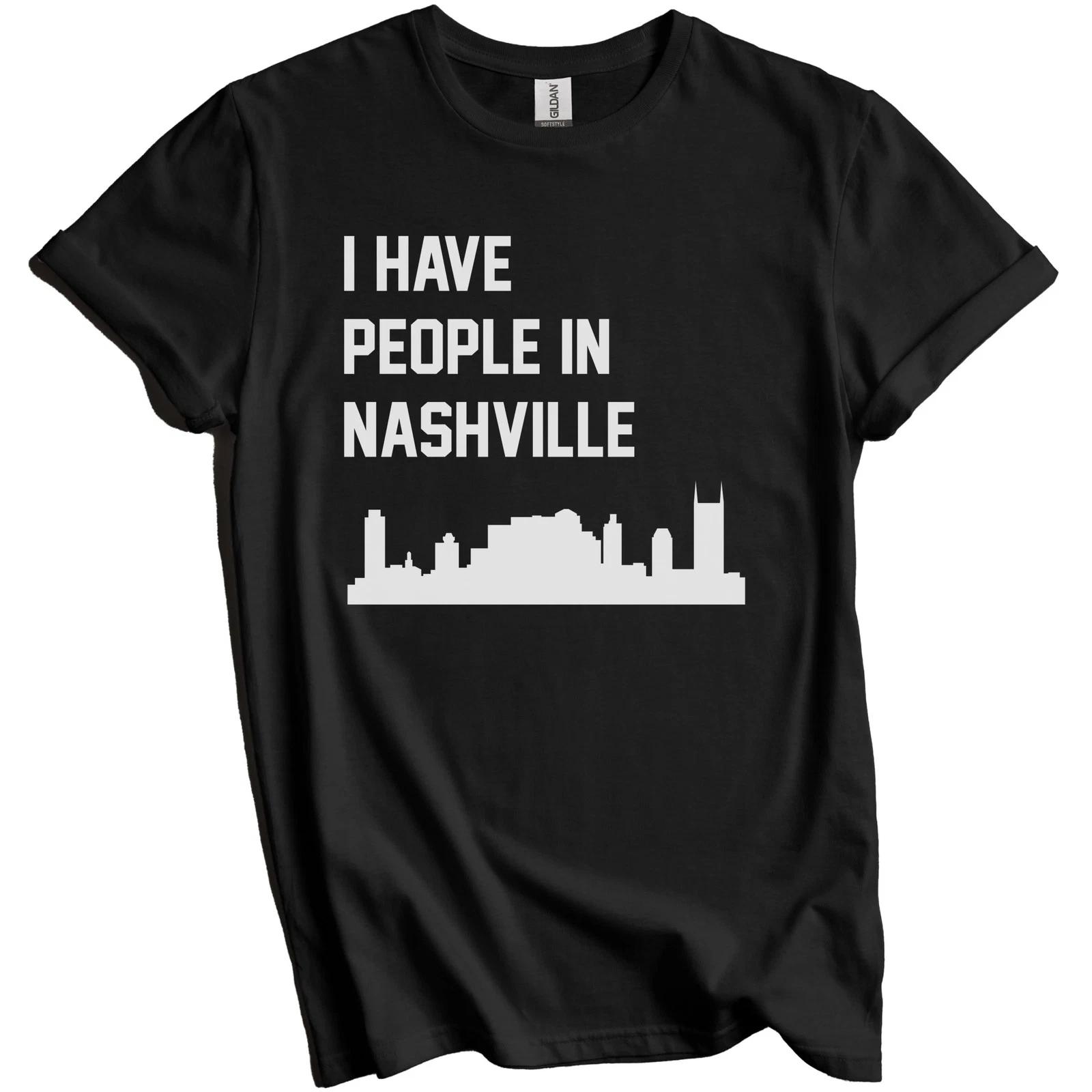 I Have People In Nashville Tennessee Skyline T-Shirt S