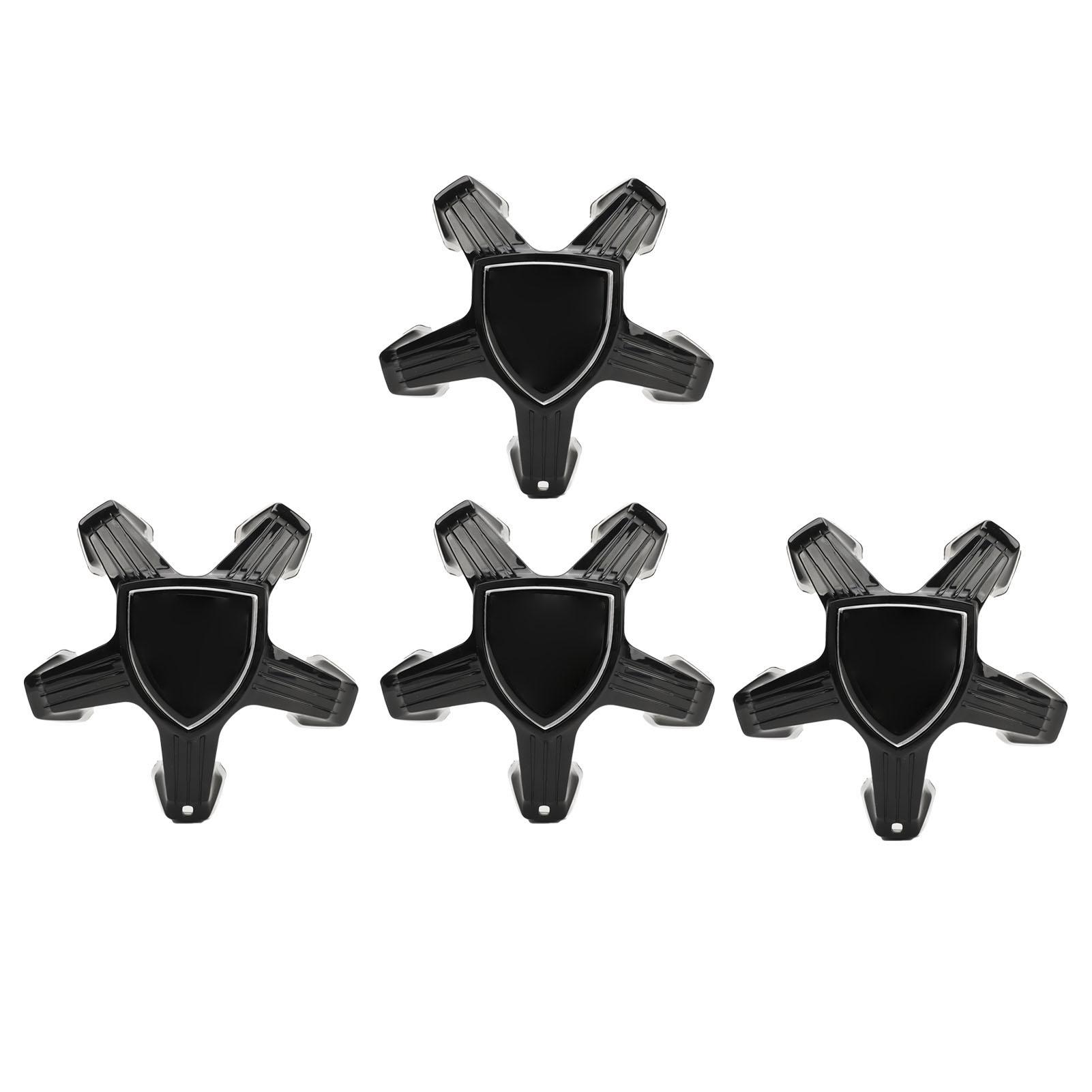 

4pcs Wheel Center Caps 98366785XK Decorative Wheel Hub Caps Center Cover Replacement for Peugeot 308 2021 to 2023 Black чёрный