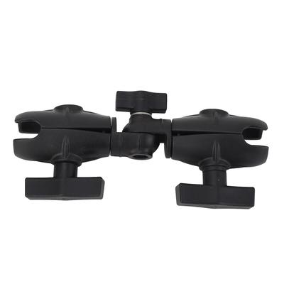 Dvojitá objímka s 1,5" guľovým kĺbom, 8,1" nylonové račňové rameno, 360° rotácia