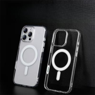 Agile AI Touch Buttons for IPhone 16 Magnetic Phone Case Apple 16 ProMax Transparent Anti-fall