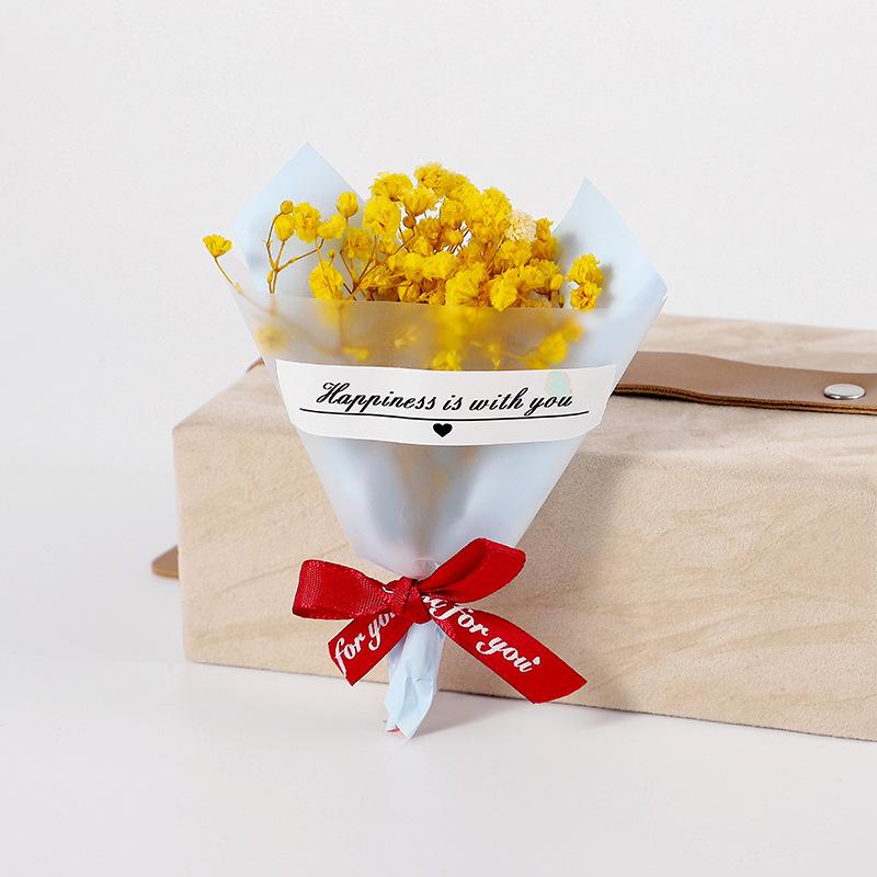 Hand Gift Mini Full Star Dried Flower Bouquet Gift Set with Small Gift Bouquet Soap Flower Eternity Bouquet