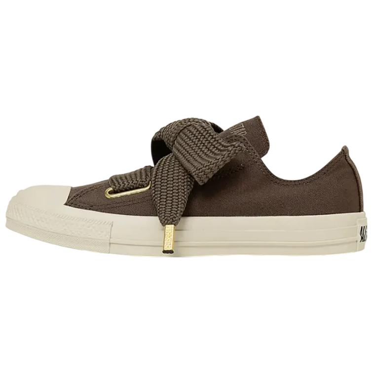 Converse All Star Ribbonlace Slip OX Classic Versatile Canvas Shoes Women Sneakers Brown 31316010