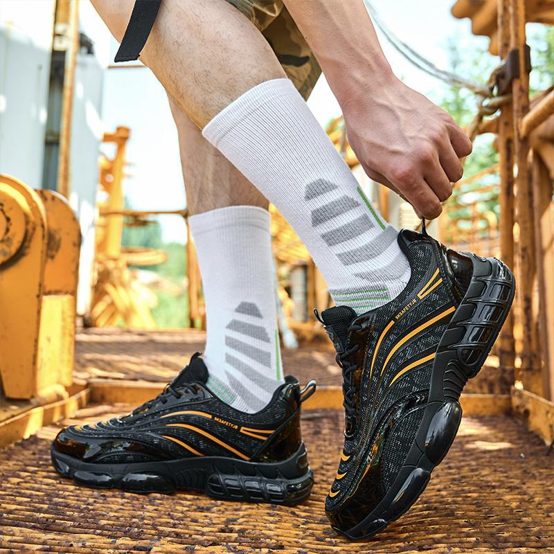 Steel Toe Work Safety Boots Comfortable Safety Man Shoes Industrial Safety Shoes Men for Work Light Weight Sneakers for Work