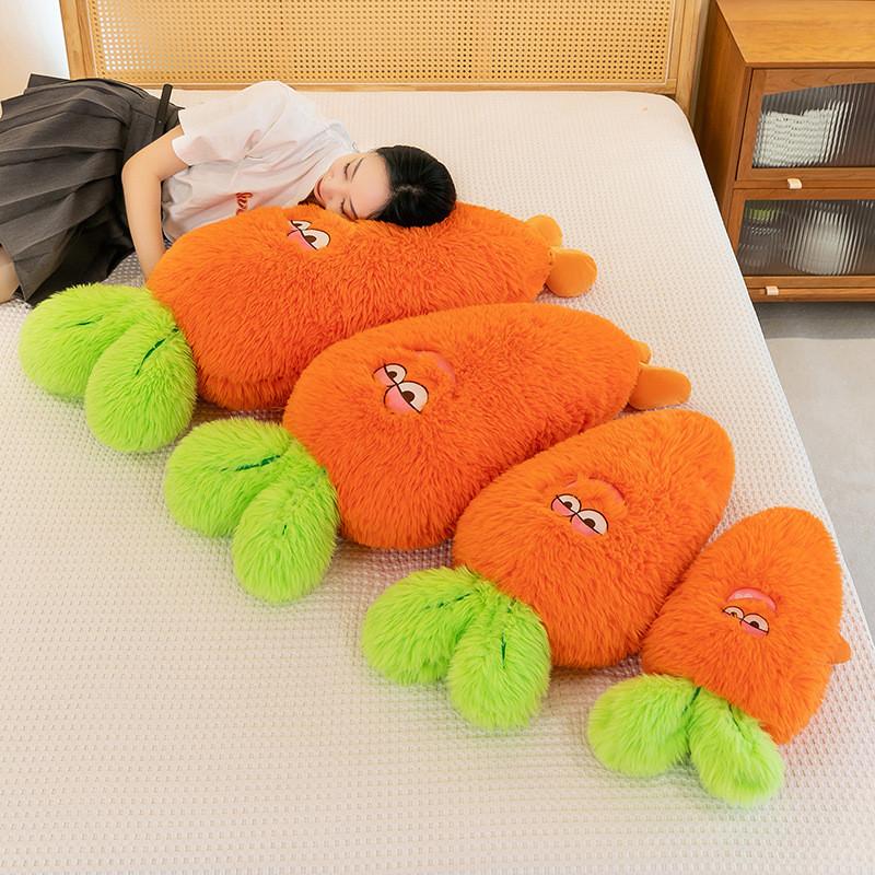 Carrot Plush Toys Cartoon Expression Food Fill Doll Christmas Gifts Garnish