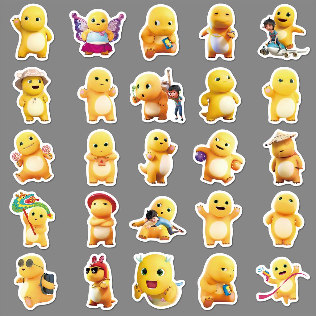 50 Milk Dragon Graffiti Stickers Cartoon Cute Emoticon Pack Guka Decorative Mobile Phone Case Water Cup Notebook Stickers