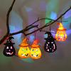 yangyizhi 12 Pcs Halloween LED Pumpkin Lantern, Spooky Hanging Lighted Light with Witch Hat for Indoor Outdoor Home Party Decor