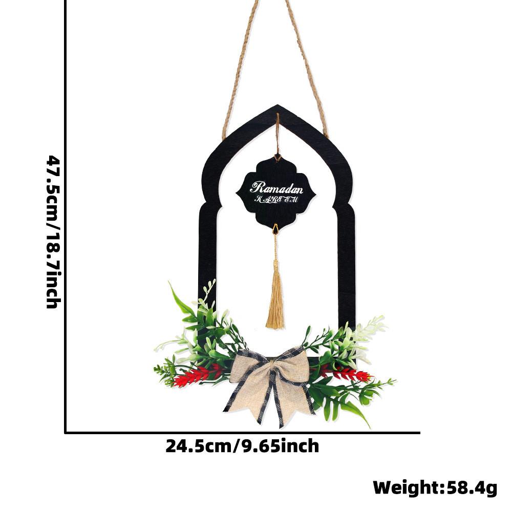 Eastern Middle Captivating Star Moon Wooden Decorative Pendant For Stylish Settings Home