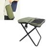 Portable Foldable Stool with Shoulder Strap Outdoor Foldable Stool for Mountaineering and Hiking Green Large Size