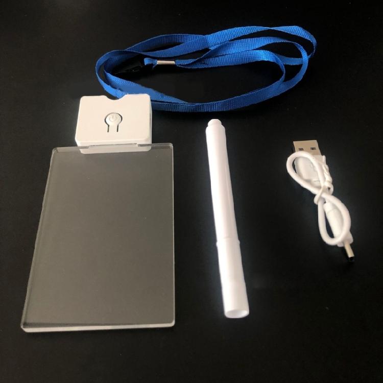 LED Light Acrylic Keychain Lightweight And Sturdy Pendant Accessory For DIY Projects And Individualized Jewelry