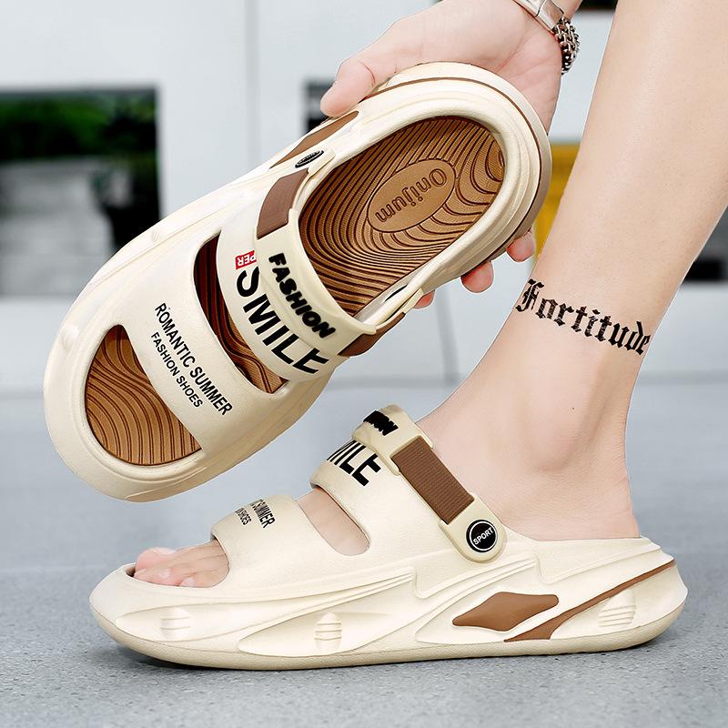 Sandals men's 2025 summer beach shoes casual platform dual-purpose travel cool slippers men's fashion south drag