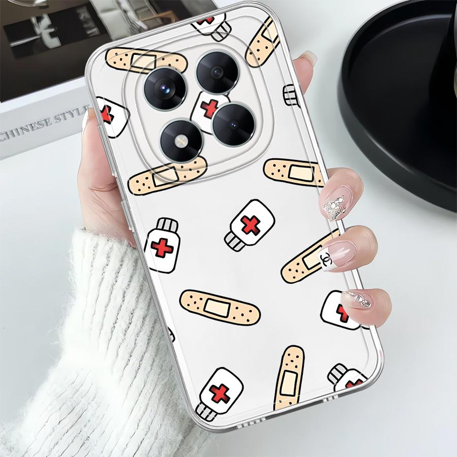 Cool Nurse Medicine Soft Phone Cover Case for Xiaomi Redmi Note 14 Pro Plus 12S A4 10S 12 9 10 11 14C 13C 11S Note 13
