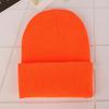 Unisex Fluorescent Acrylic Beanie – European and American Candy Color Knit Hat for Autumn and Winter